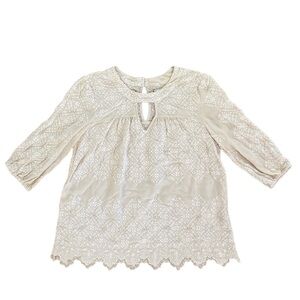 Johnny Was Love Eyelet Embroidered Blouse